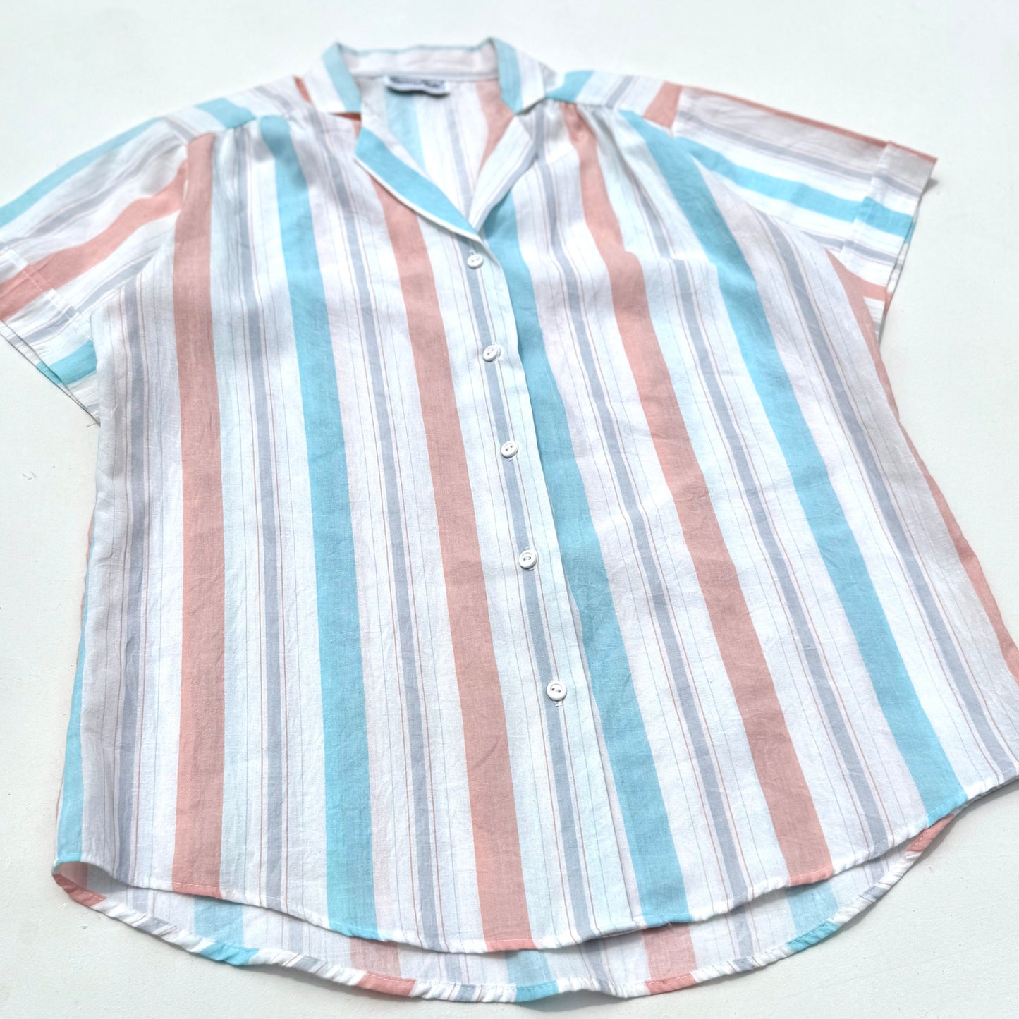Vintage Booth Bay, Striped Button Down Shirt