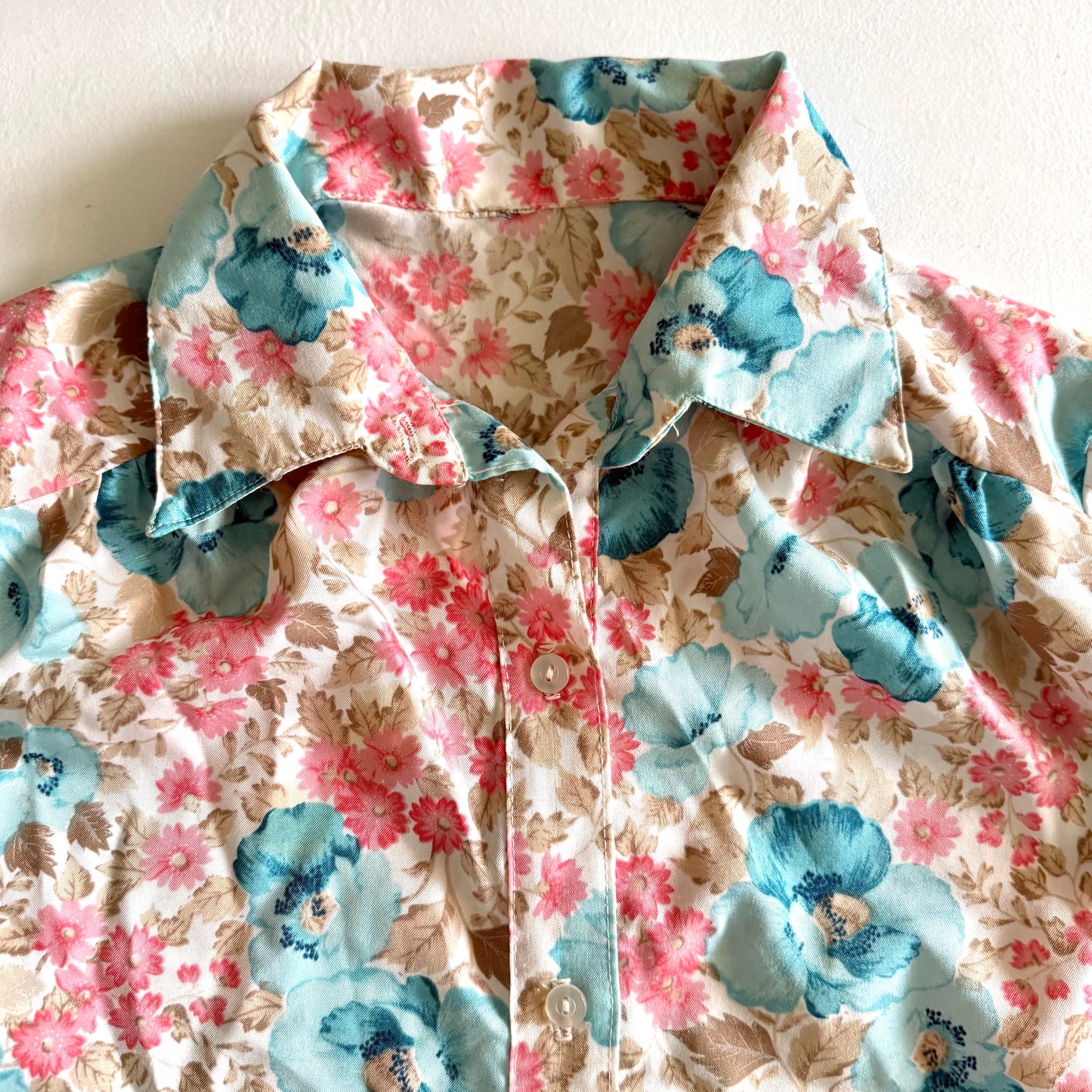 Vintage Floral Button Down Shirt