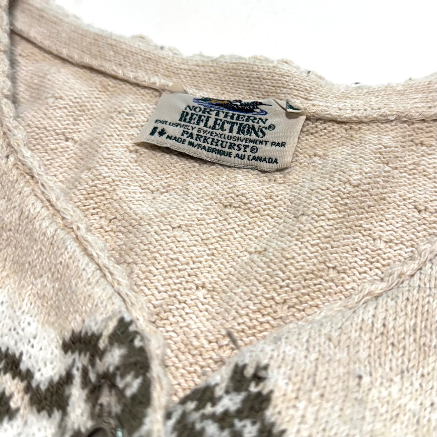 Vintage Northern Reflections by Parkhurst, Garden Scene Cardigan