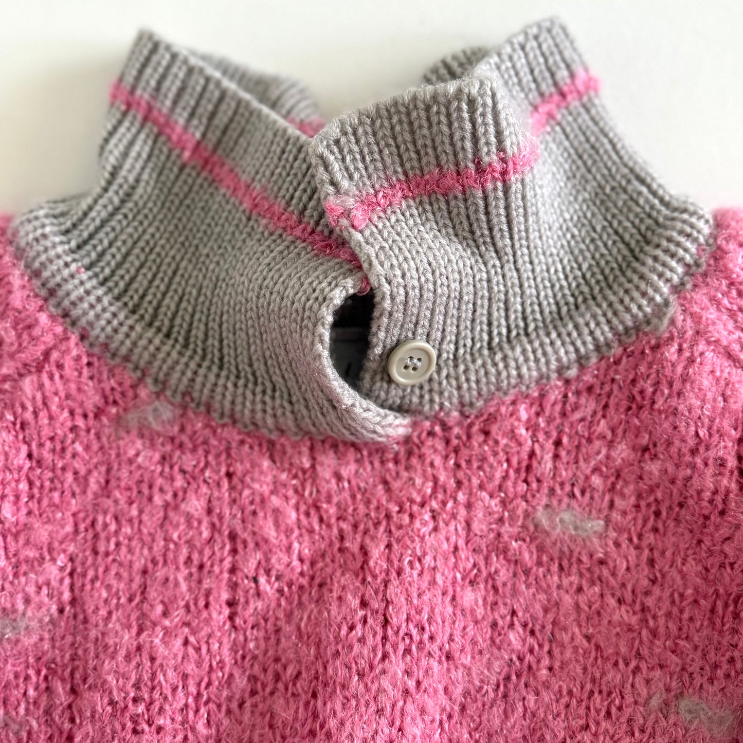 Vintage Andene, Mohair Blend Collared Sweater