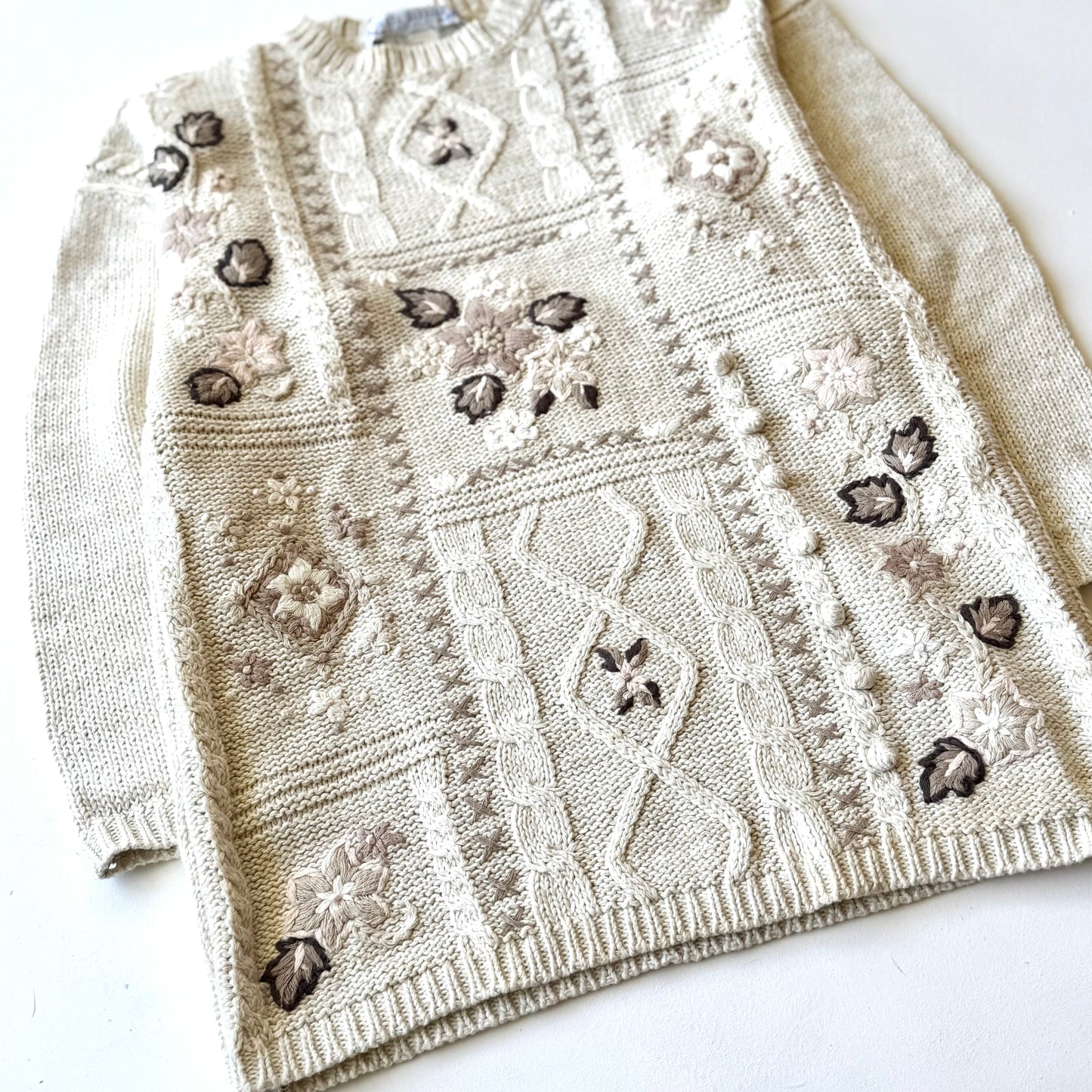Vintage Santa Barbra Clothing, Floral Sweater