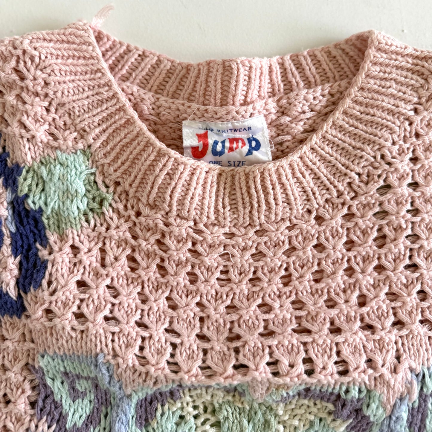 Vintage Jump, Pink Floral Sweater