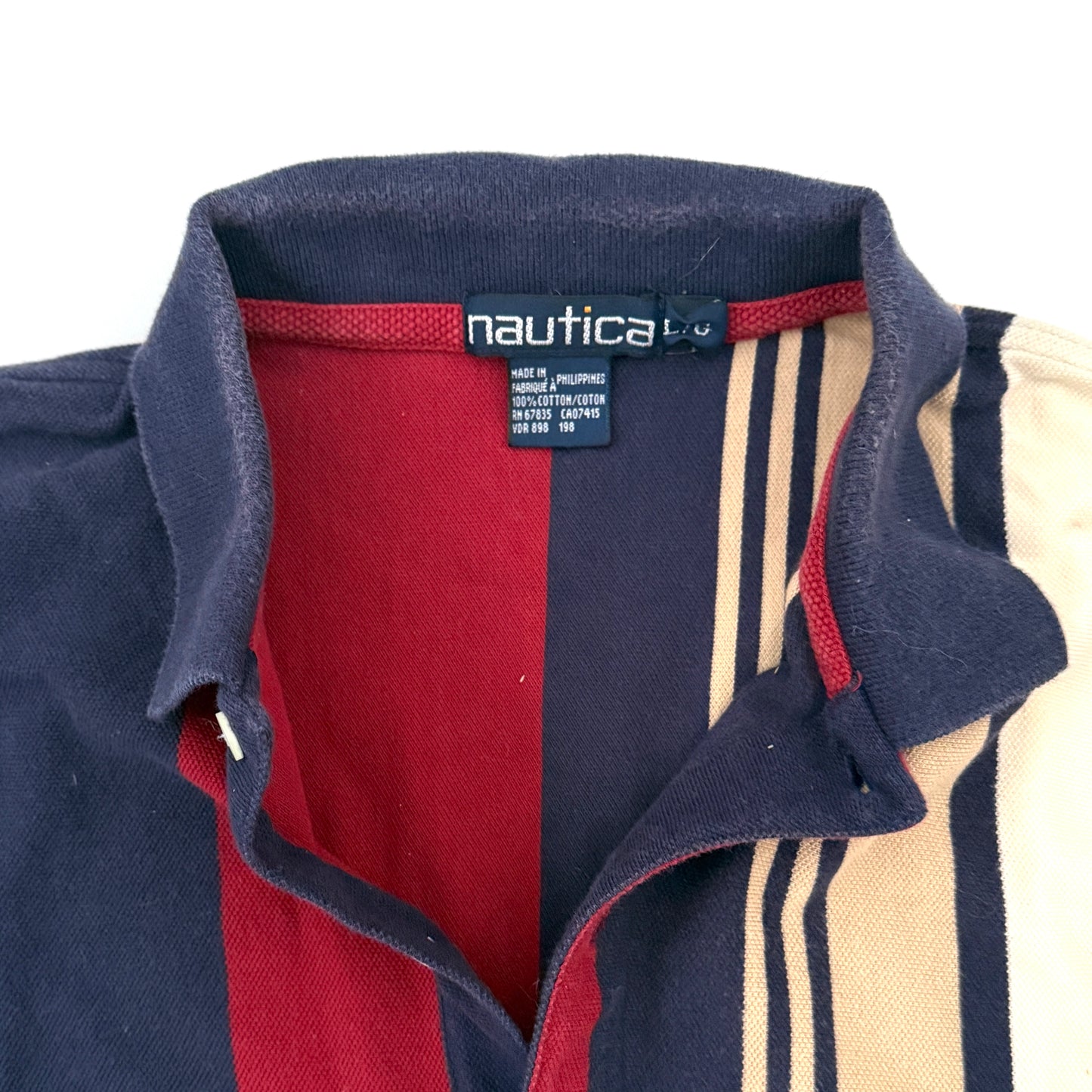 Secondhand Nautica, Colour Block Polo Shirt
