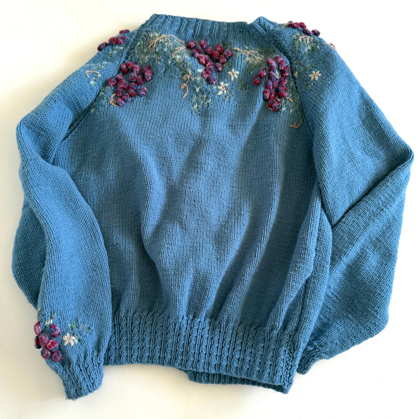 Secondhand Handmade Grape Cardigan