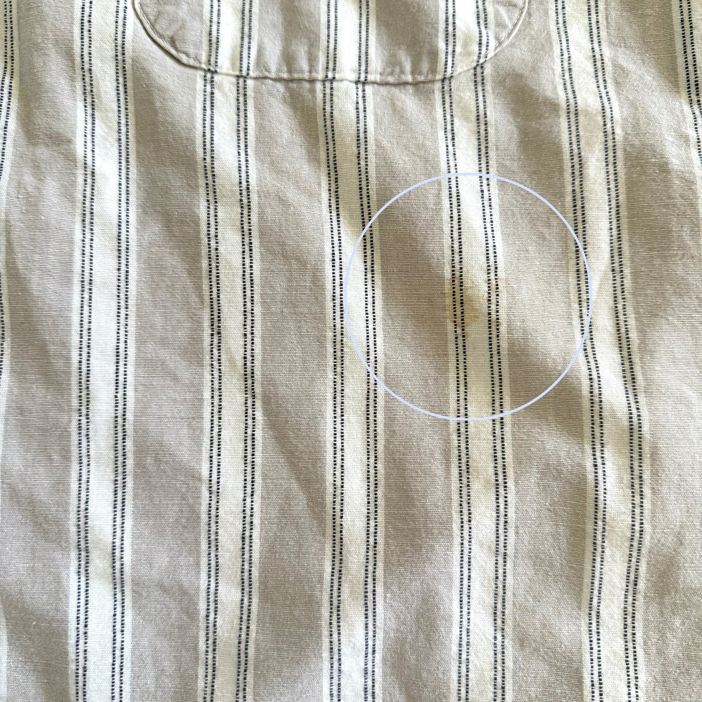 Secondhand Striped Short Sleeve Button Up Shirt