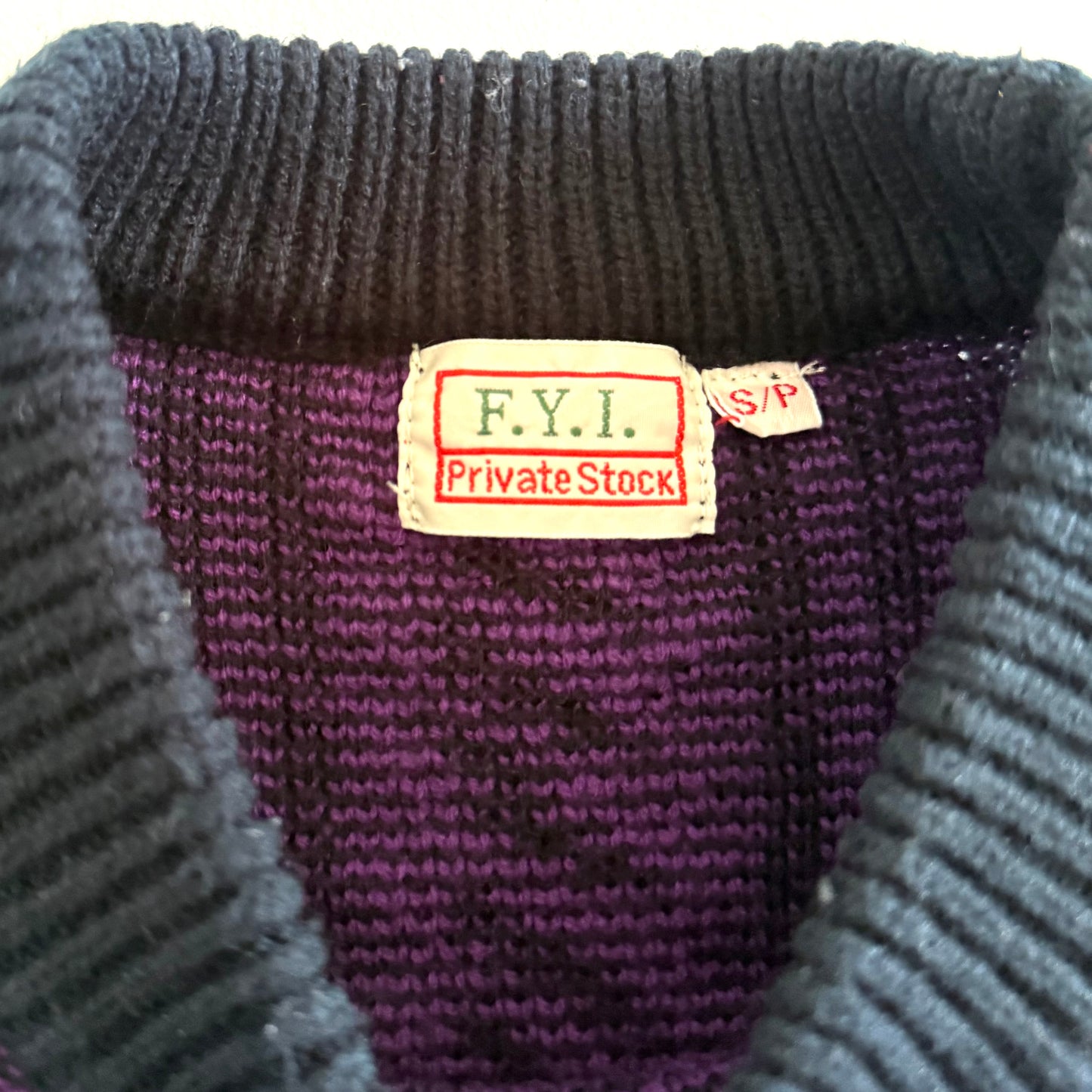 Vintage F.Y.I. Private Stock, 90's Style Purple Sweater