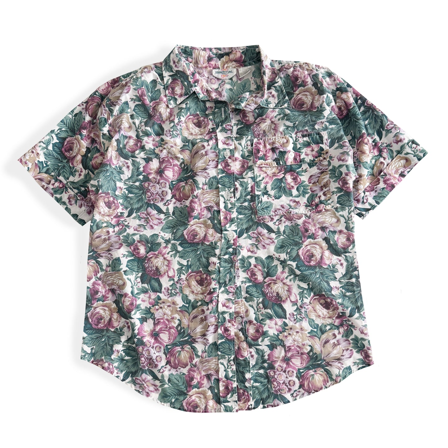 Vintage Essential Needs, Floral Button Down Shirt