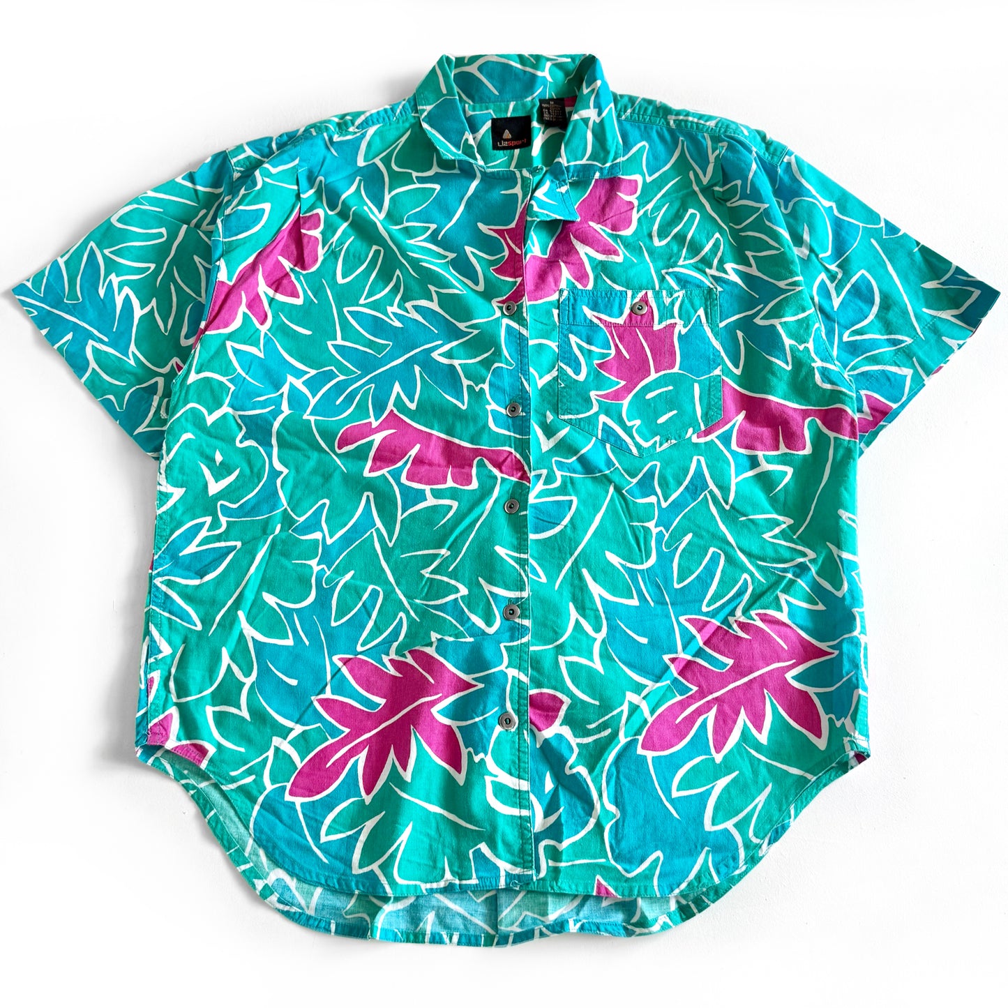 Vintage Liz Sport, Short Sleeve Button Down Shirt