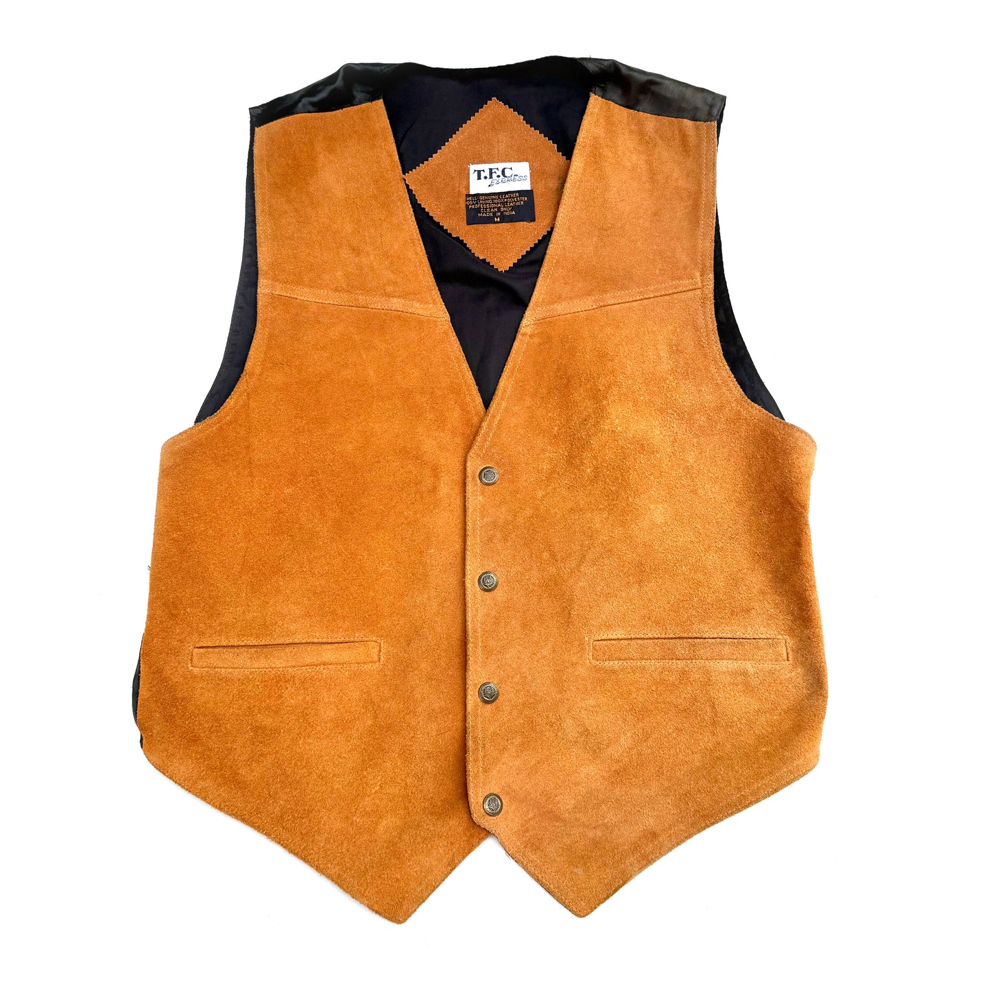 Vintage T.F.C Express, Leather Vest
