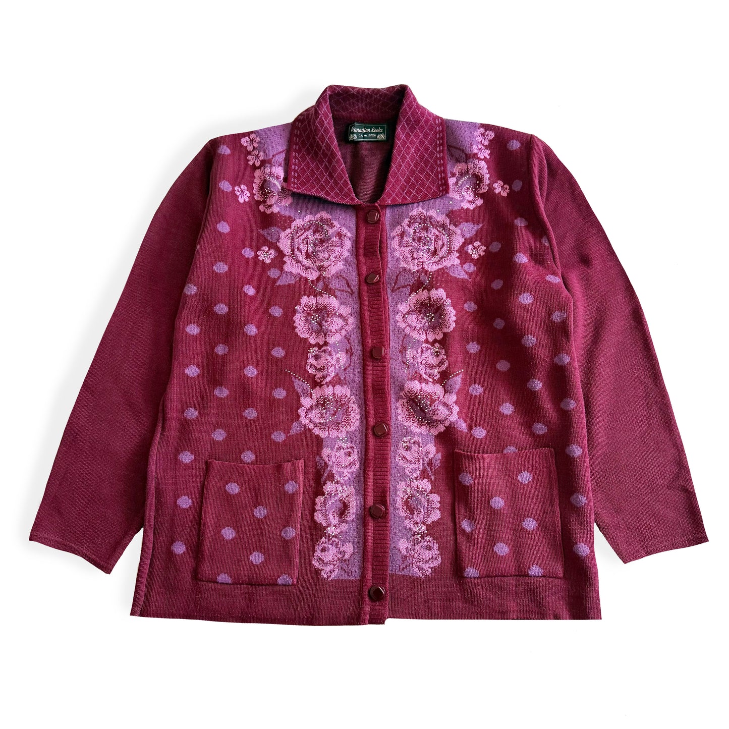Vintage Canadian Looks, Floral Cardigan