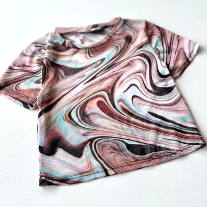 Secondhand Gaze, Sheer Cropped T-Shirt