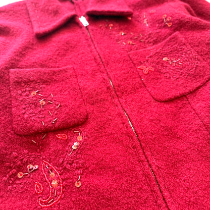 Vintage Conrad C, Red Collared Sweater