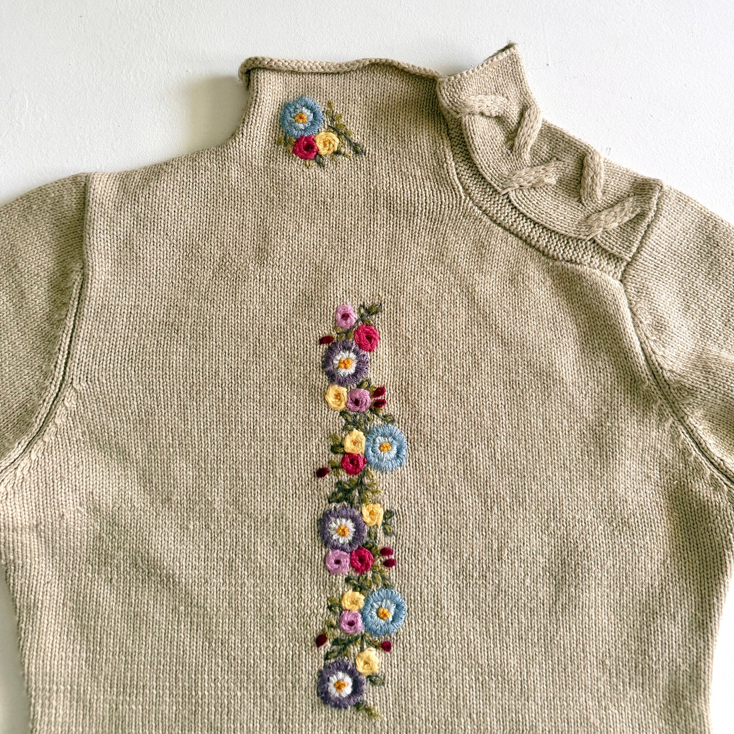 Vintage Jiayang, Floral Sweater