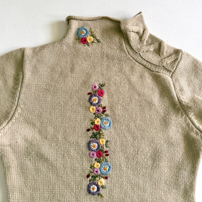 Vintage Jiayang, Floral Sweater