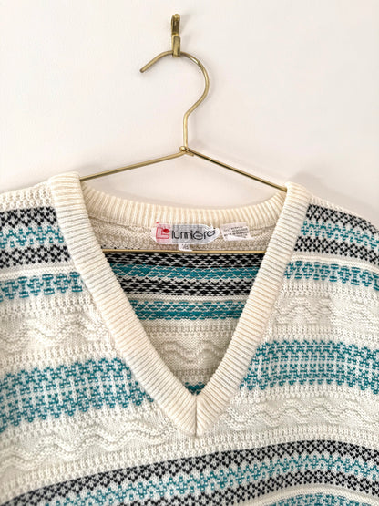 Vintage Lumiere, Textured Knit Vest