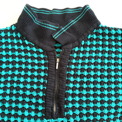 Vintage Quarter Zip 90's Style Sweater
