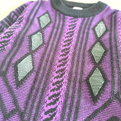 Vintage F.Y.I. Private Stock, 90's Style Purple Sweater