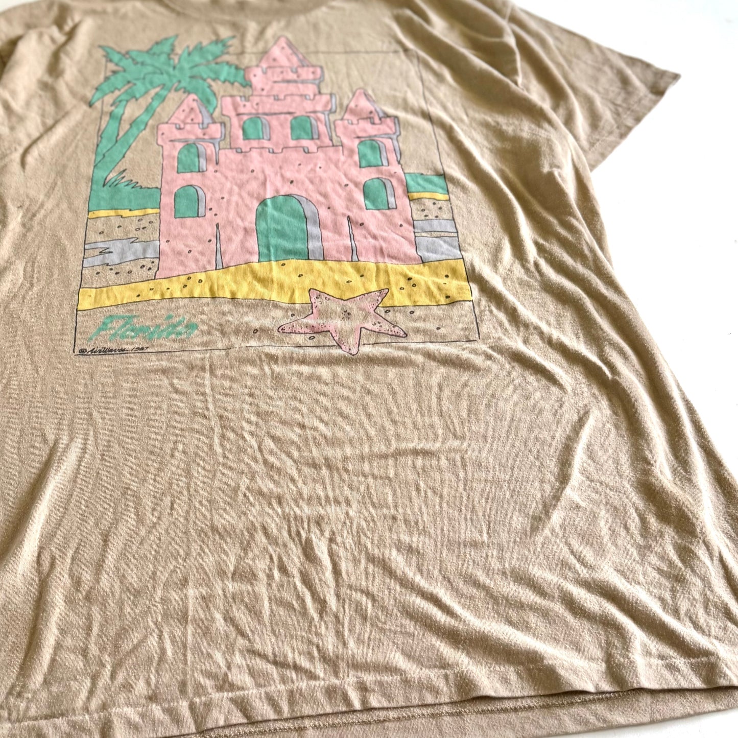 Vintage Florida Beach, Sandcastle T-shirt