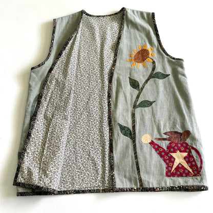Secondhand Handmade Sunflower Vest