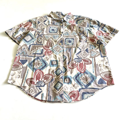 Vintage Two Roads, Button Down Short Sleeve Shirt