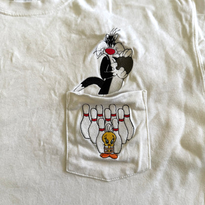 Secondhand Warner Brothers, Sylvester & Tweety Bird Bowling T-Shirt