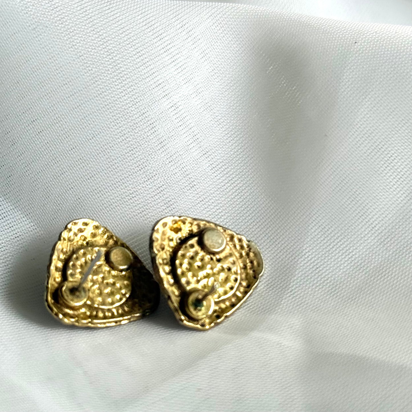 Secondhand Triangle Grey Earrings