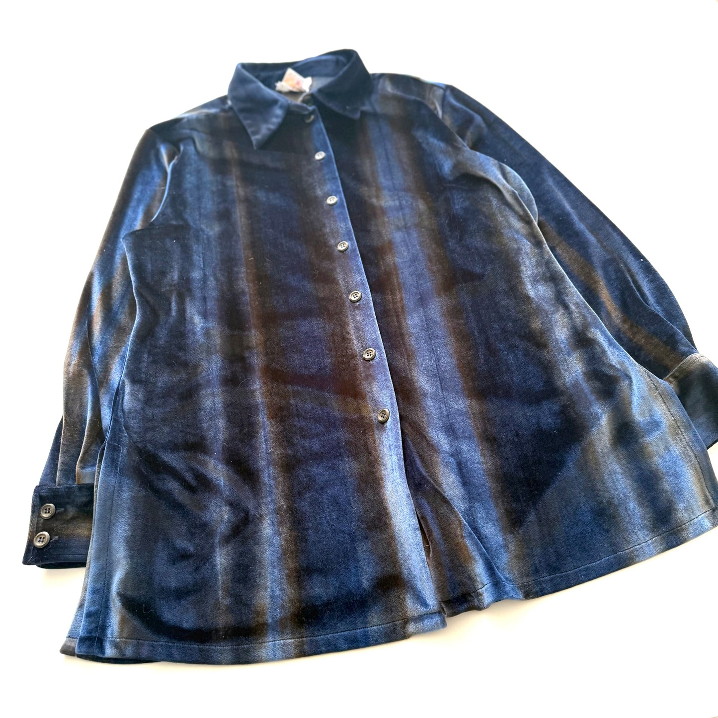 Vintage Frilli, Velvet Button Up