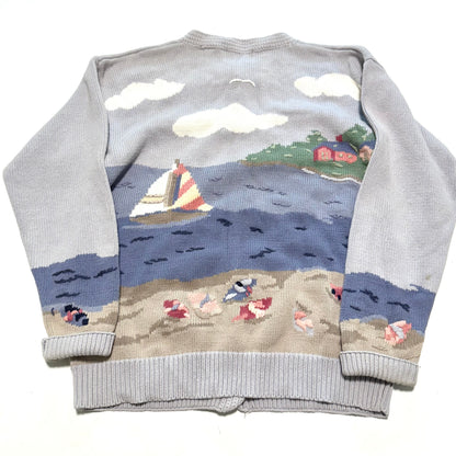 Vintage Northern Treasures, Lighthouse / Sailing Cardigan
