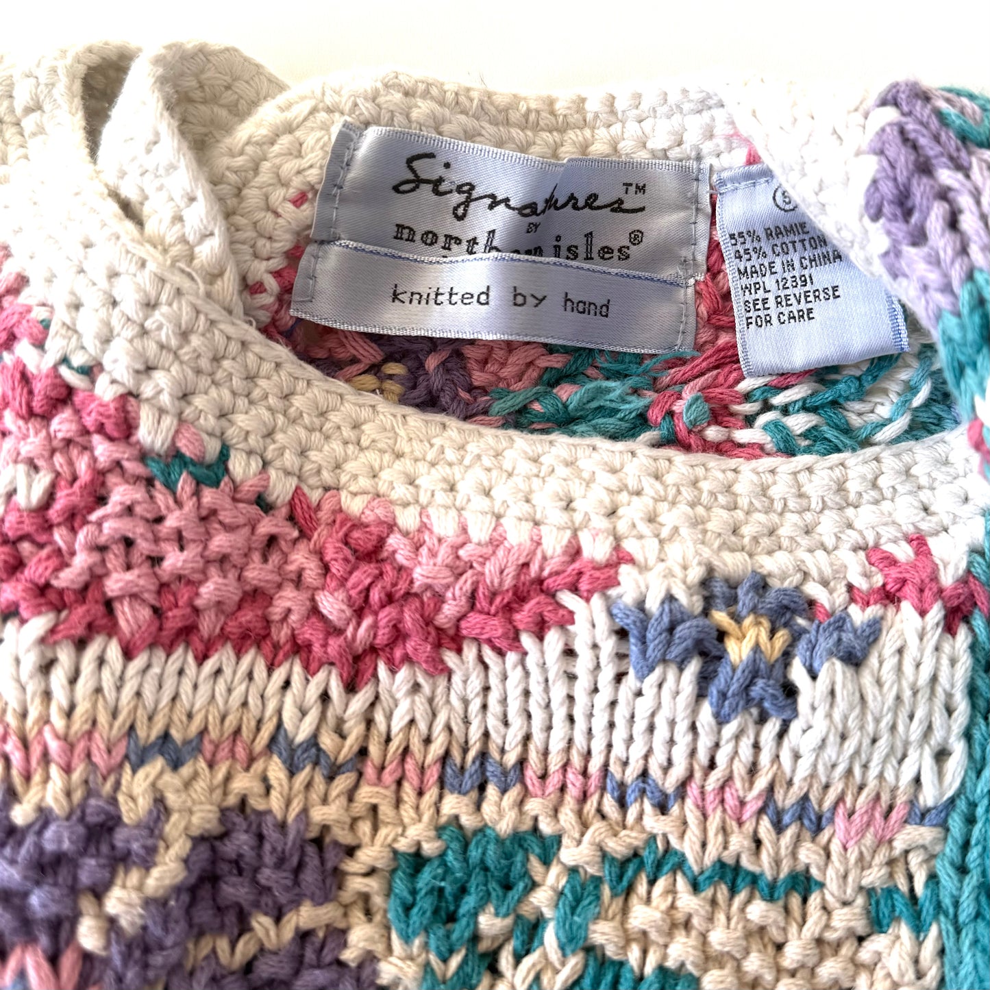 Vintage Signatures by Northern Isles, Knit by Hand Sweater