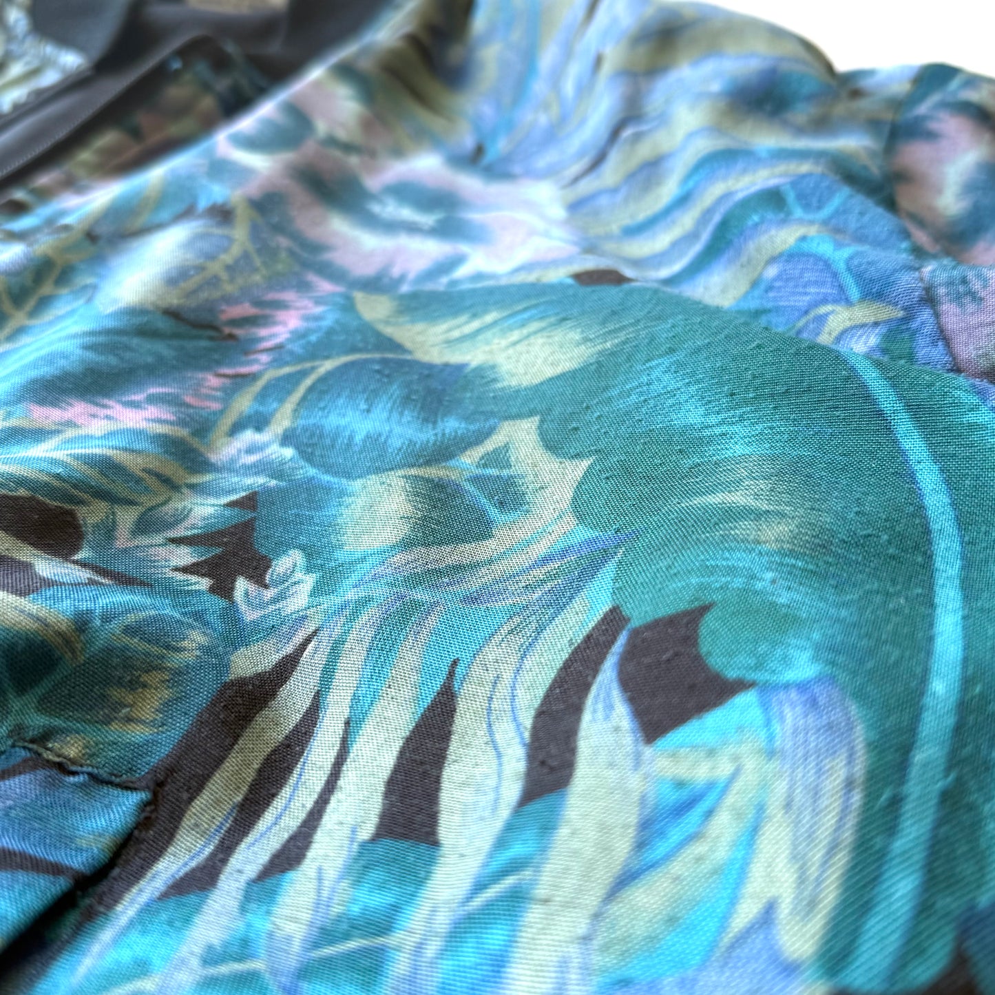 Vintage Northern Climate, Tropical / Floral Bomber Style Jacket