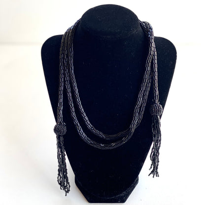 Vintage French Flapper Rope Necklace