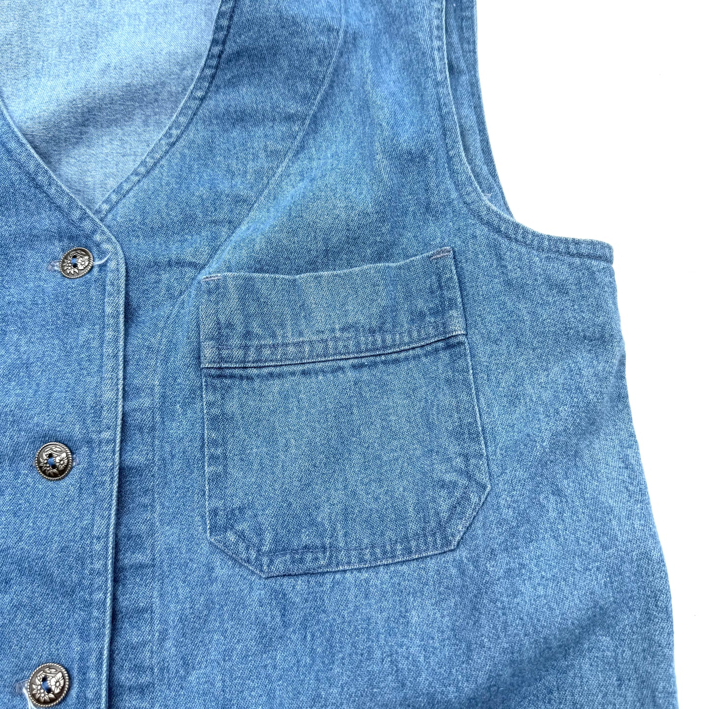 Vintage Braemar, Denim Sleeveless Shirt