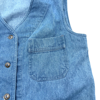 Vintage Braemar, Denim Sleeveless Shirt