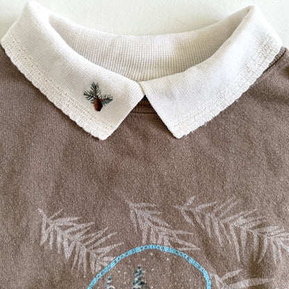 Vintage Morning Sun, Chickadee Bird Sweatshirt