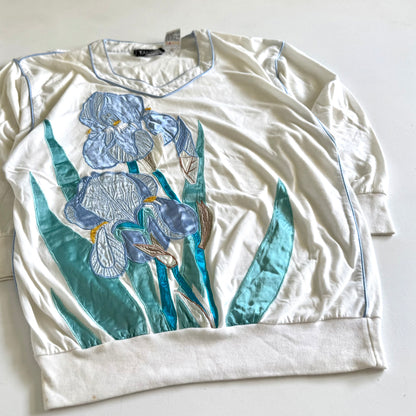 Vintage Tamra, Blue Iris Top