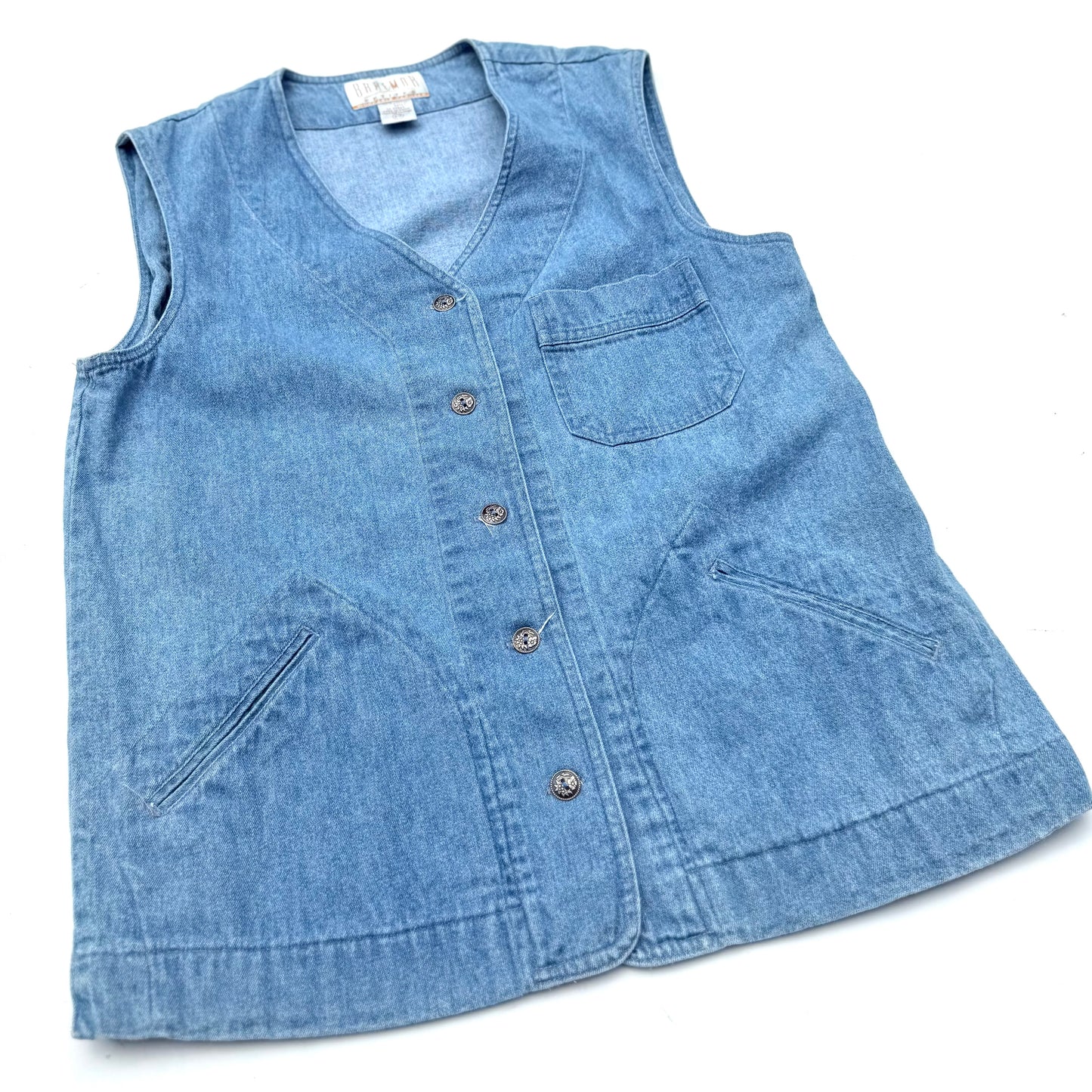Vintage Braemar, Denim Sleeveless Shirt