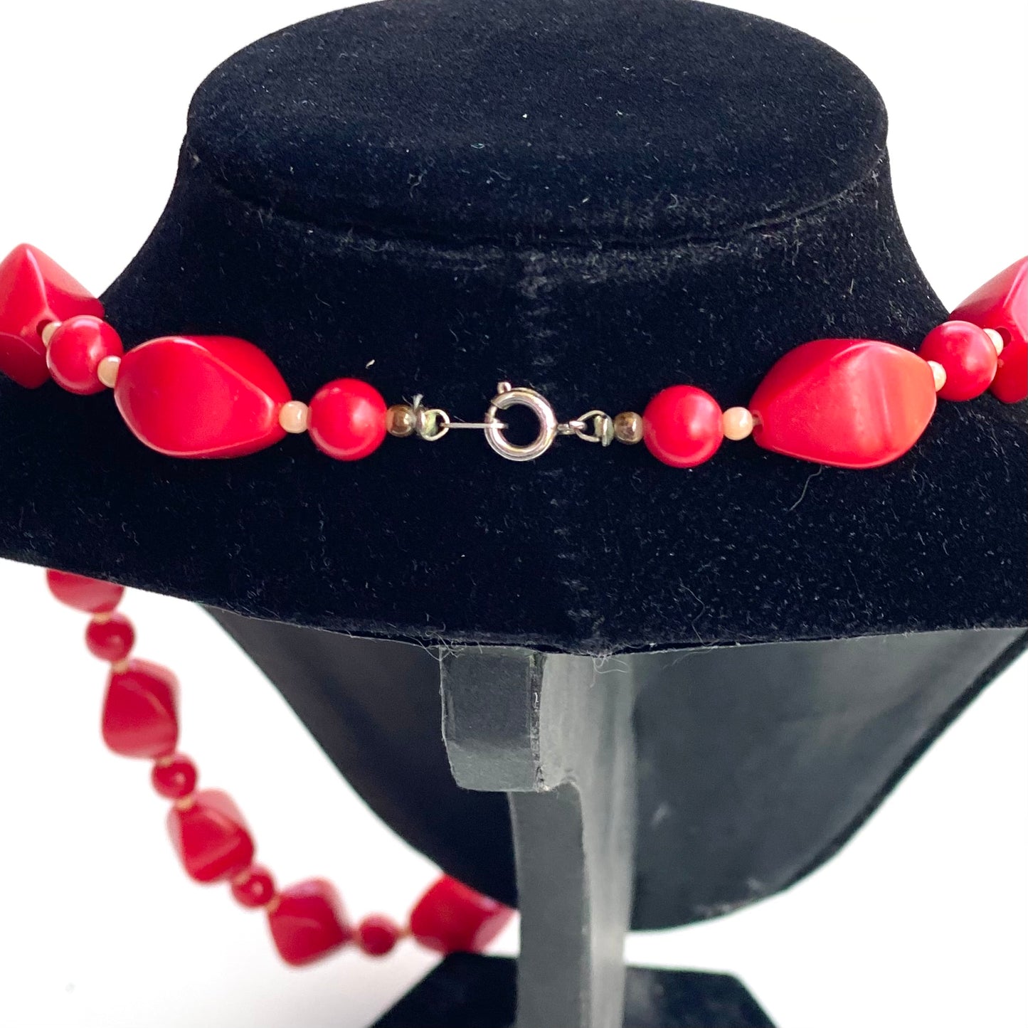 Red Beaded Vintage Necklace