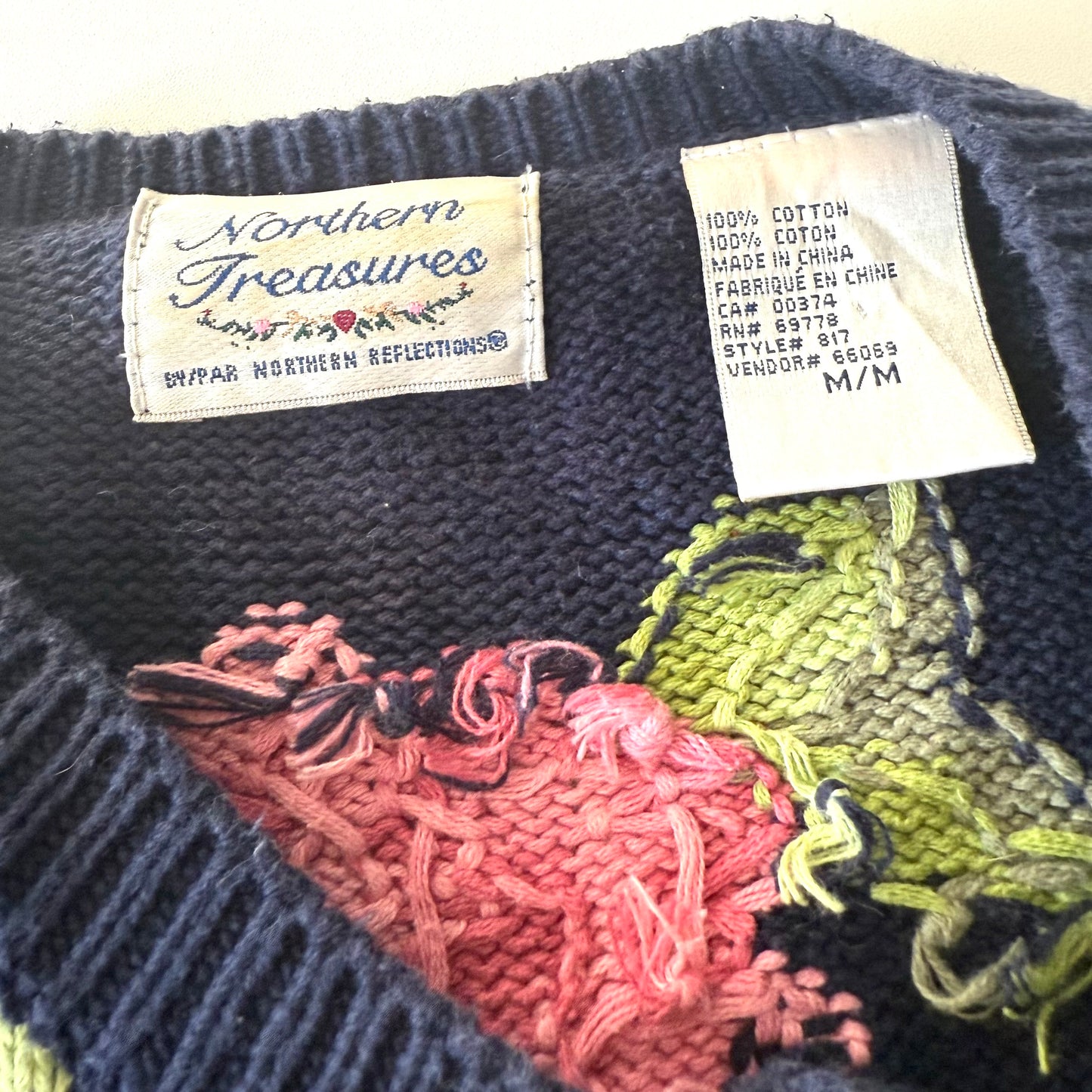 Vintage Northern Treasure, Seaside Floral Cardigan