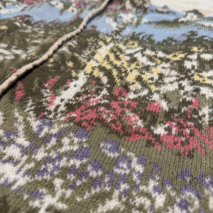 Vintage Northern Reflections by Parkhurst, Garden Scene Cardigan