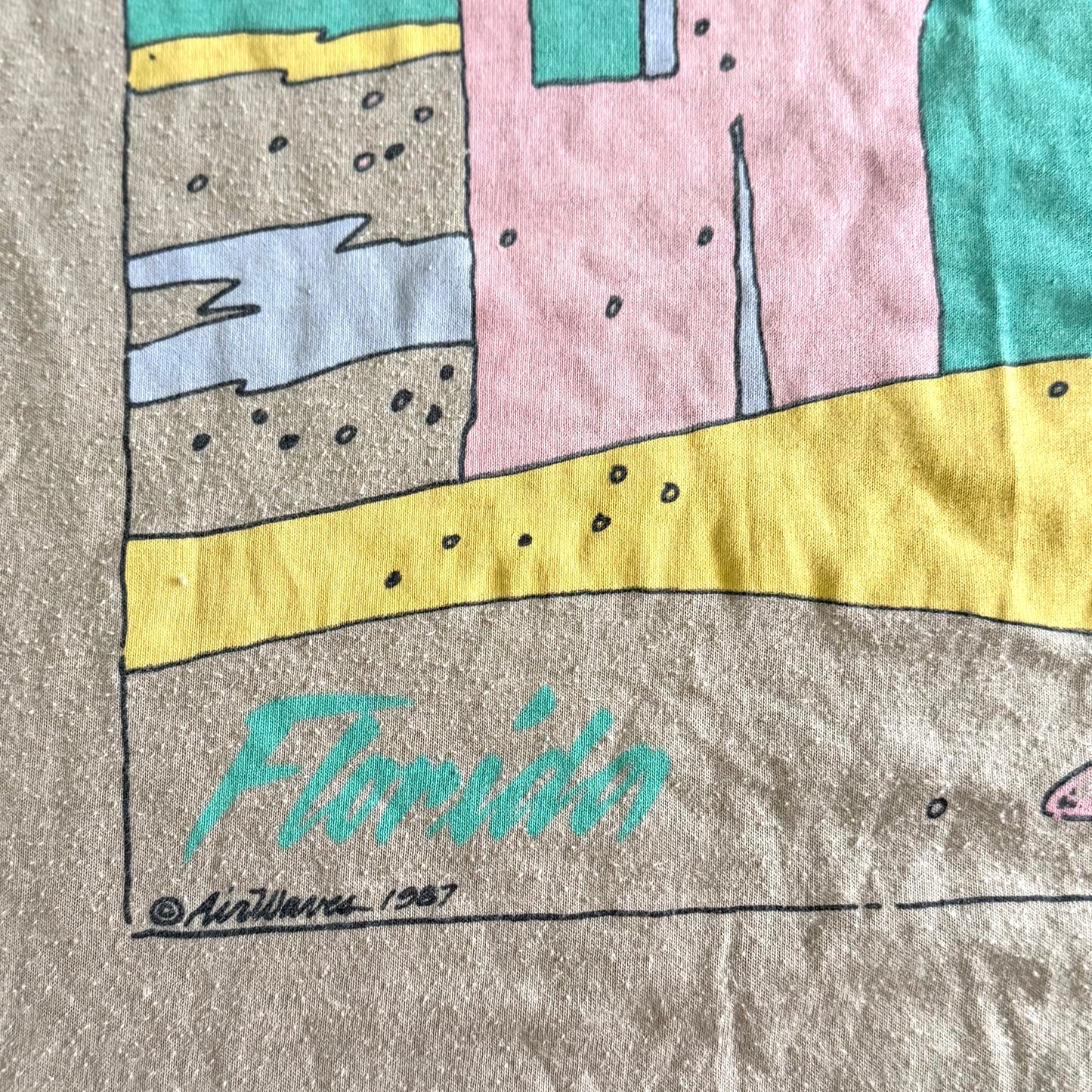 Vintage Florida Beach, Sandcastle T-shirt