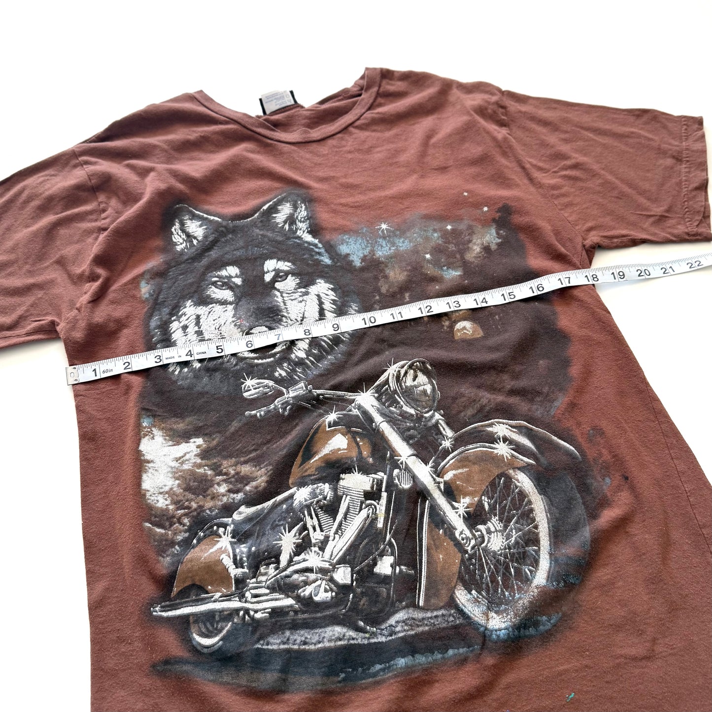 Secondhand Artimonde, Wolf & Motorcycle T-Shirt