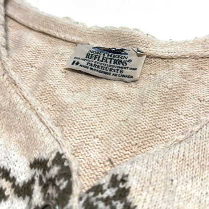 Vintage Northern Reflections by Parkhurst, Garden Scene Cardigan