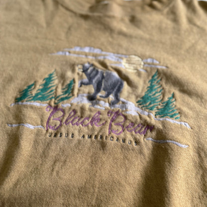 Vintage Distressed Cotton Grove, Black Bear Sweatshirt