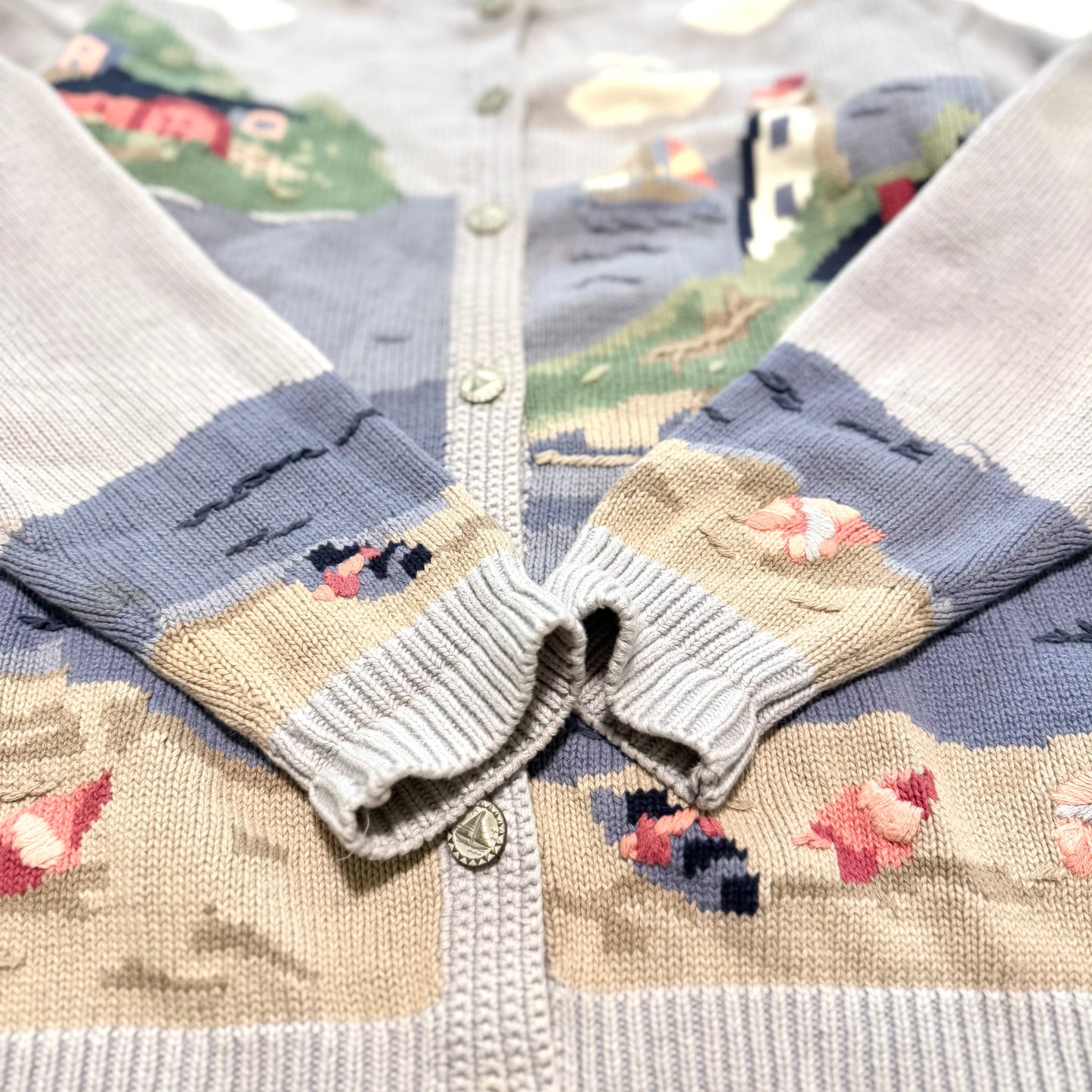 Vintage Northern Treasures, Lighthouse / Sailing Cardigan