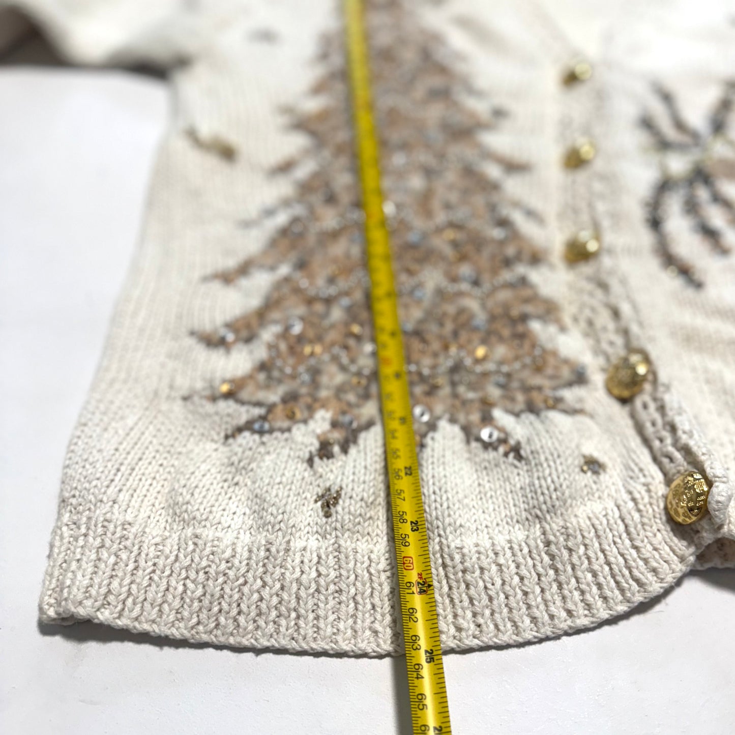 Vintage Rainbow Bridge, Santa Christmas Cardigan