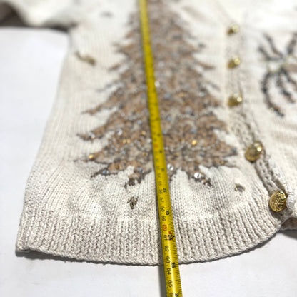 Vintage Rainbow Bridge, Santa Christmas Cardigan
