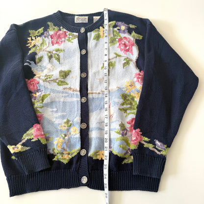 Vintage Northern Treasure, Seaside Floral Cardigan