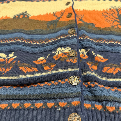 Vintage Northern Reflections by Parkhurst, Autumn Deer Cardigan