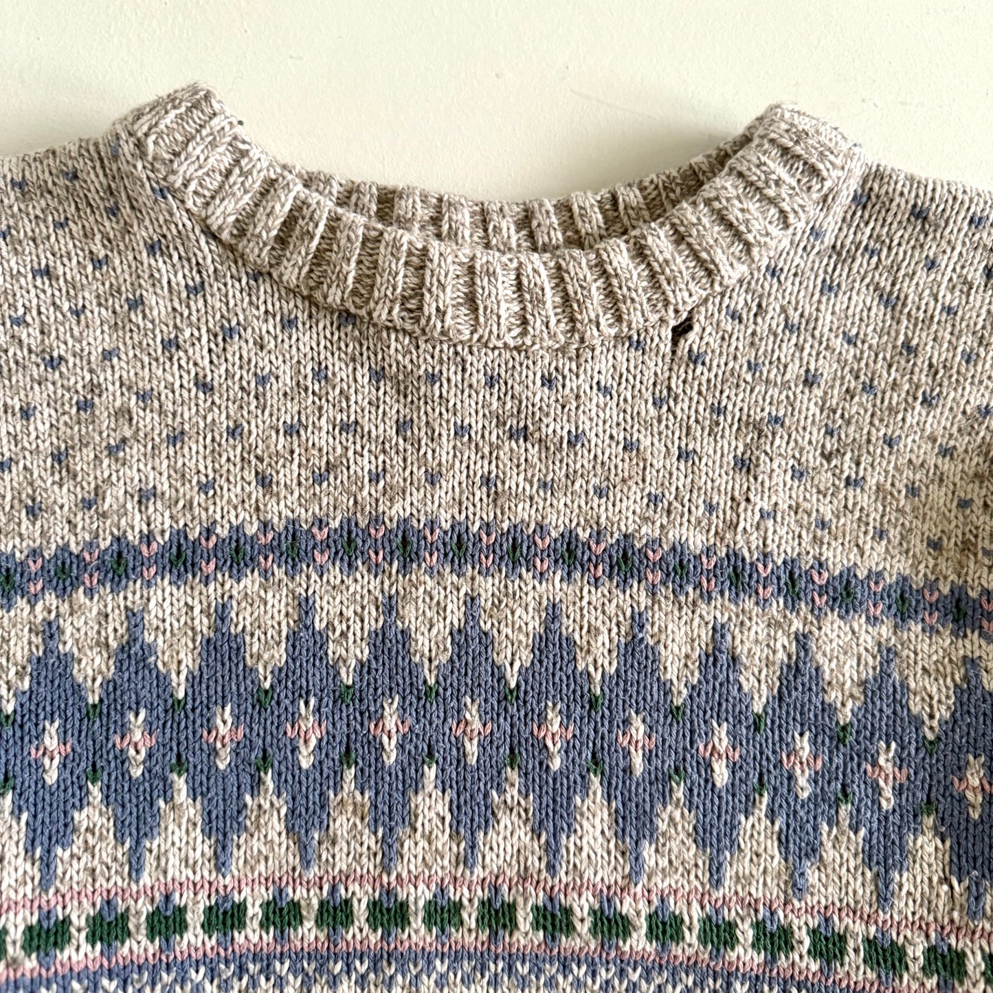 Vintage Northern Reflections, Fair Isles Style Sweater