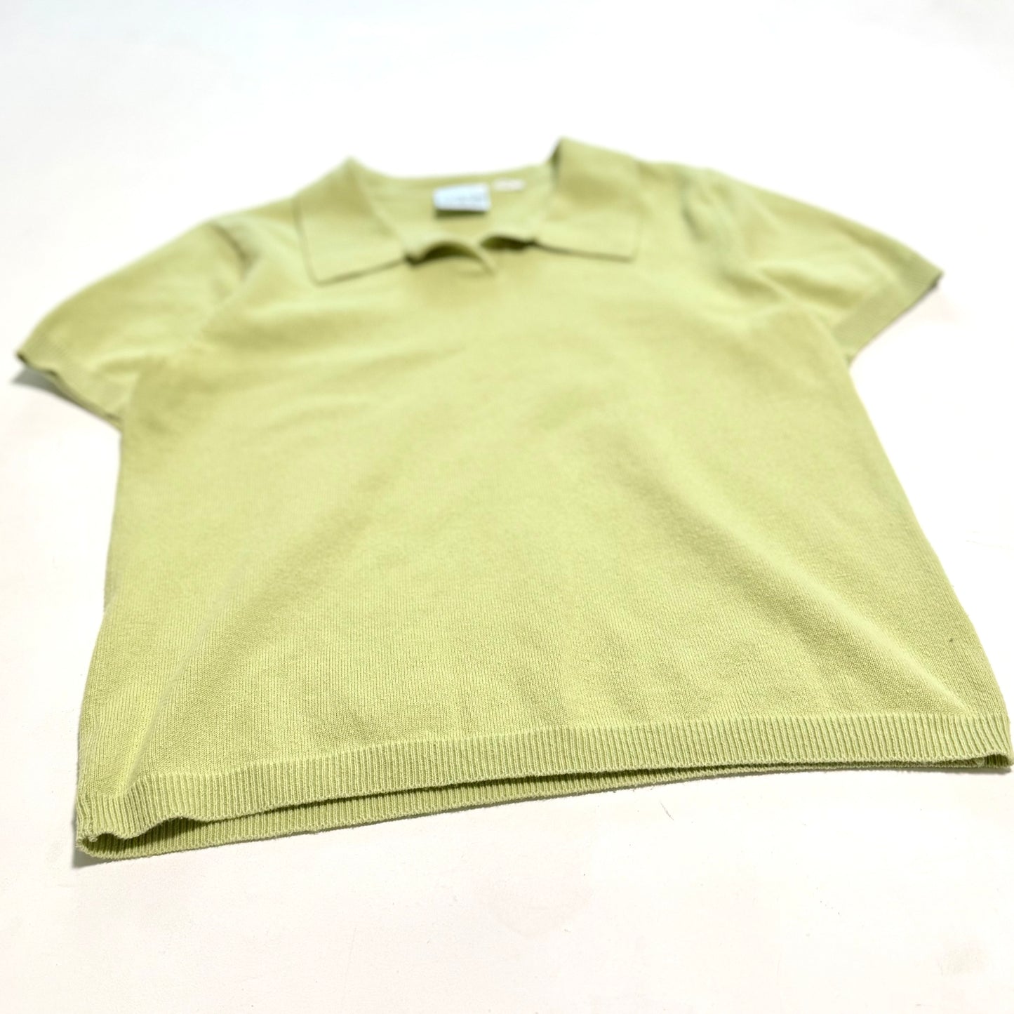 Secondhand Villager Sport, Green Collared Knit Shirt